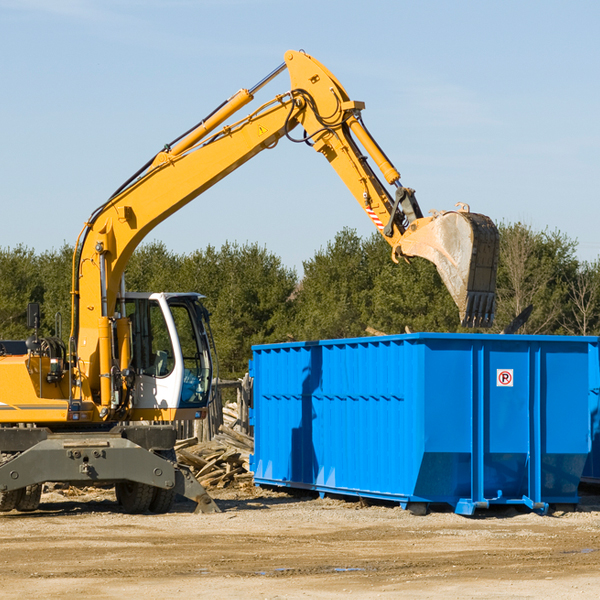 what size residential dumpster rentals are available in New Market